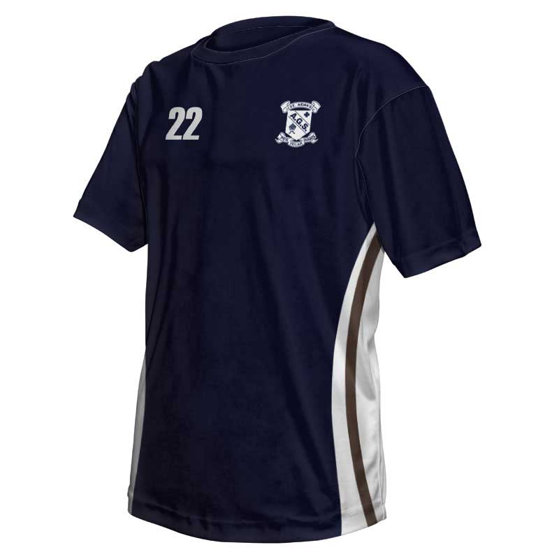 OnField_RoundNeckTee Red Oak School Uniforms